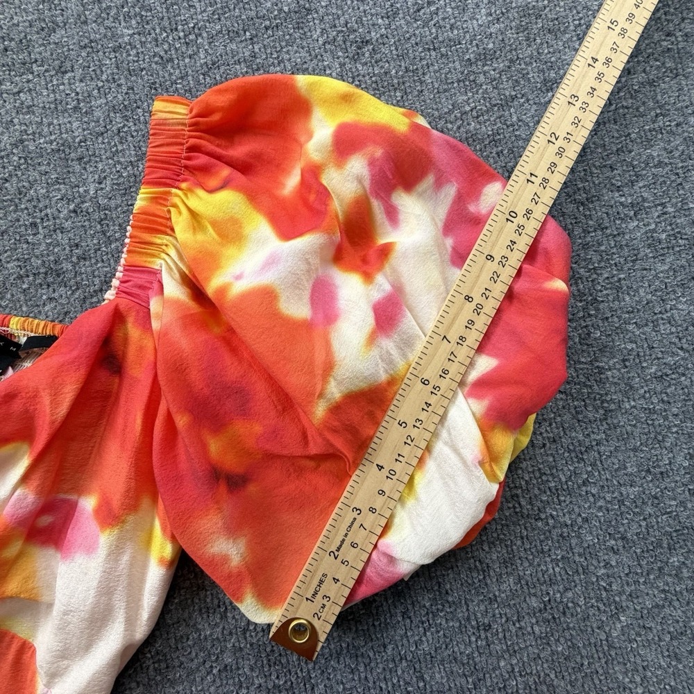 Alex Marie Monroe Floral Midi Dress Puff Sleeve Smocked Back Size 8 NWT - Picture 11 of 13